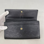 Louis Vuitton Wallet Epi Pochette Porte Monnaie Credit Noir — view 7