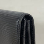 Louis Vuitton Wallet Epi Pochette Porte Monnaie Credit Noir — view 5