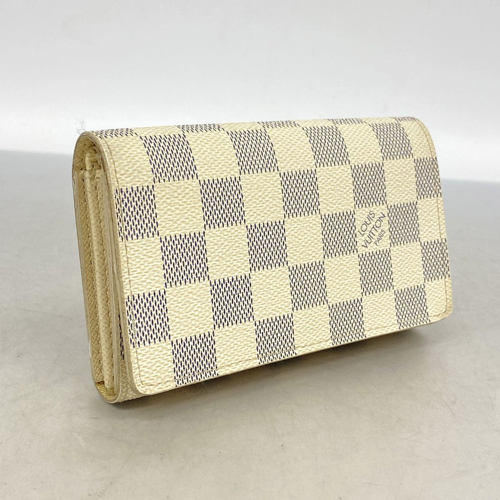 Louis Vuitton Wallet Damier Azur Portefeuille Tresor White — view 2
