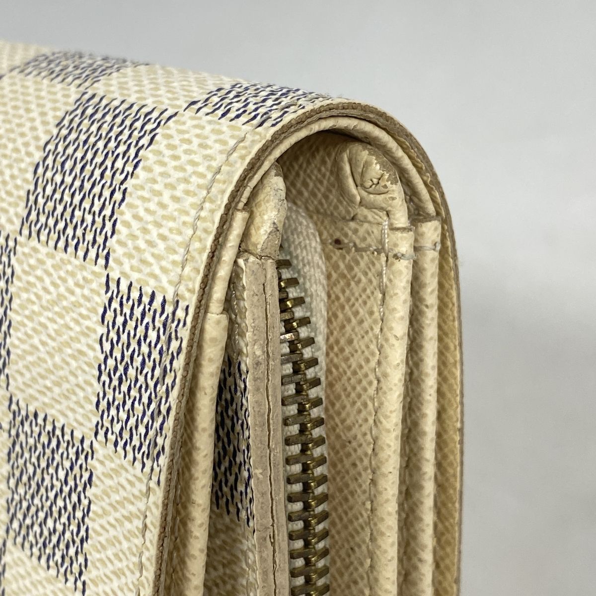 Louis Vuitton Wallet Damier Azur Portefeuille Tresor White — view 7
