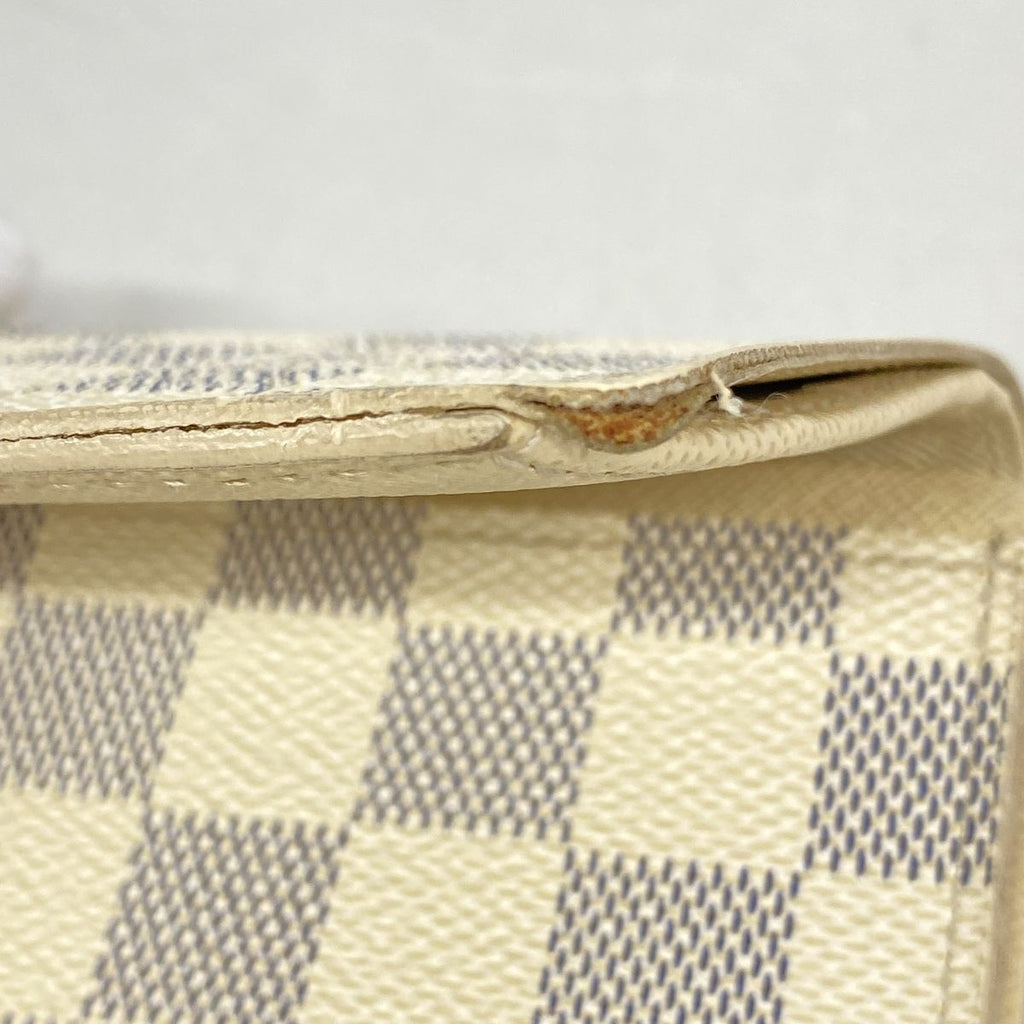 Louis Vuitton Wallet Damier Azur Portefeuille Tresor White — view 5