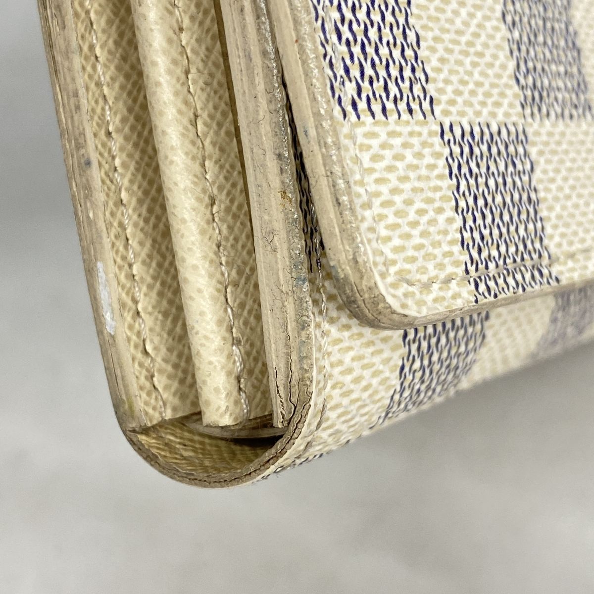 Louis Vuitton Wallet Damier Azur Portefeuille Tresor White — view 6