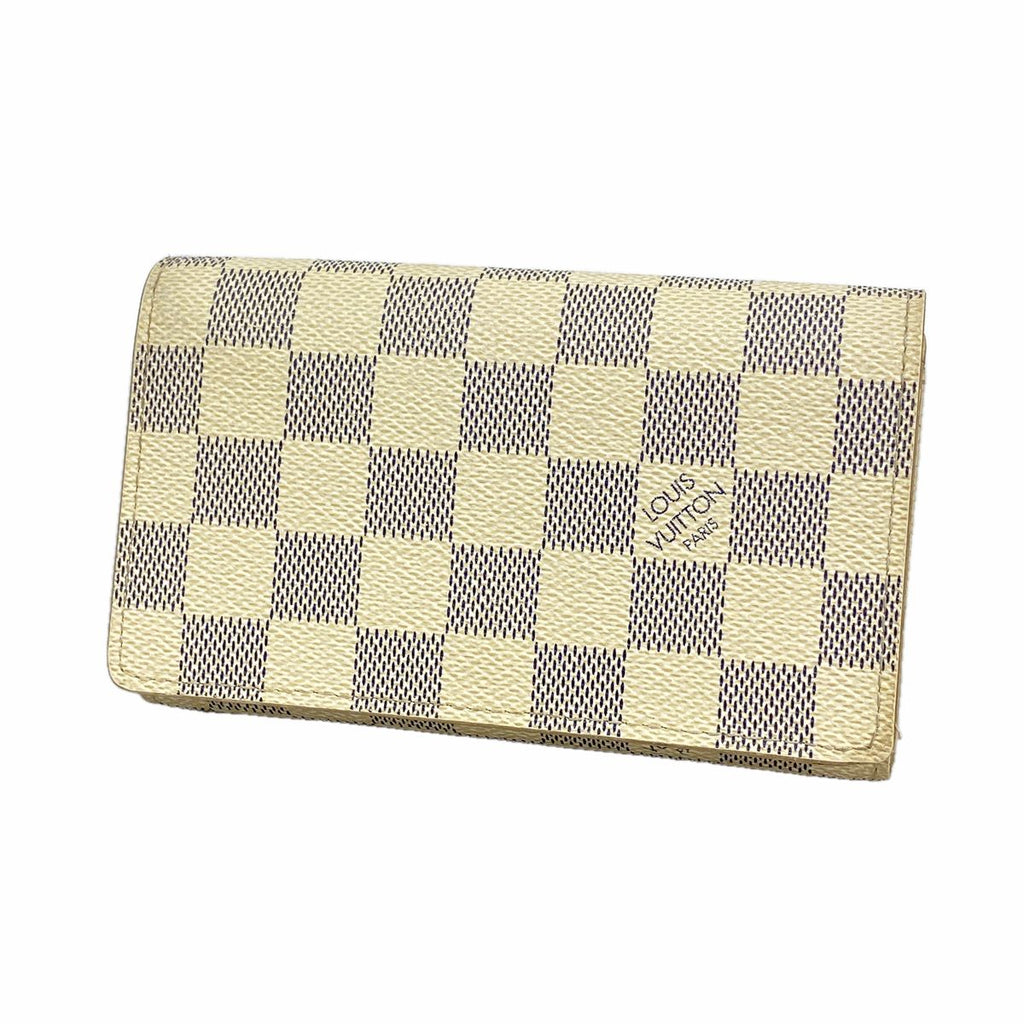 Louis Vuitton Wallet Damier Azur Portefeuille Tresor White