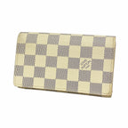 Louis Vuitton Wallet Damier Azur Portefeuille Tresor White