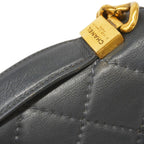 Chanel Handbag Wild Stitch Leather Gray Silver 2-Way Bag — view 8