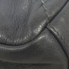 Chanel Handbag Wild Stitch Leather Gray Silver 2-Way Bag — view 7