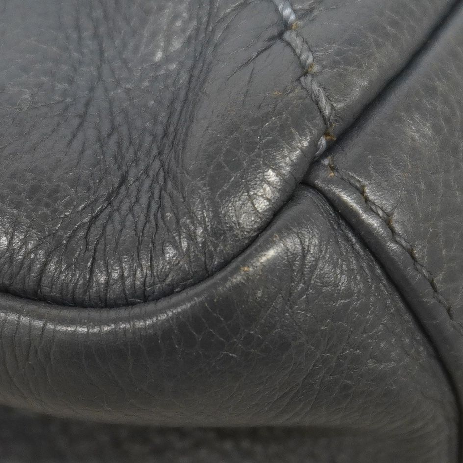 Chanel Handbag Wild Stitch Leather Gray Silver 2-Way Bag — view 7