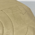 Chanel Shoulder Bag Leather Beige Gold — view 8