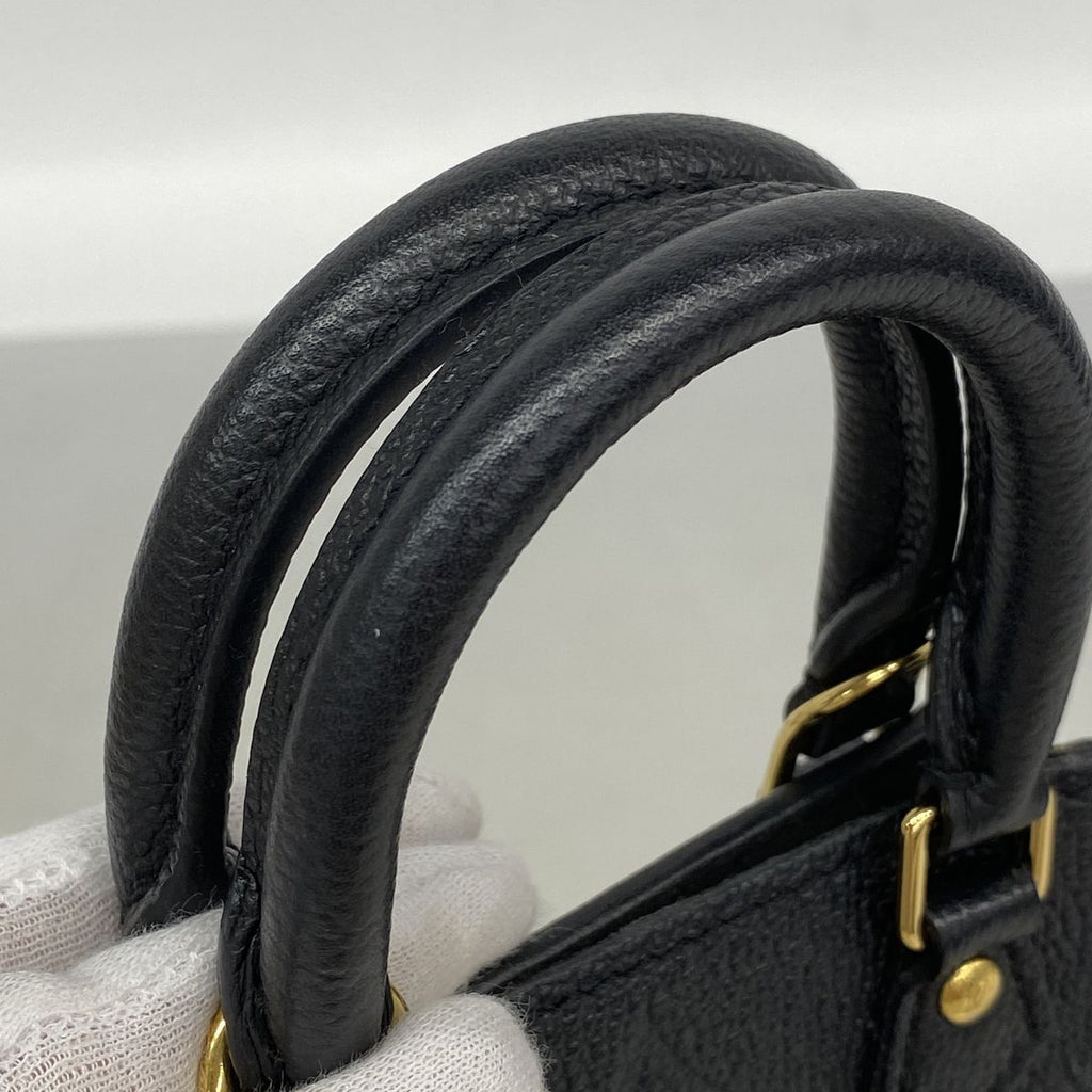 Louis Vuitton Handbag Monogram Empreinte Petite Sac Plat Noir 2-Way Bag — view 8