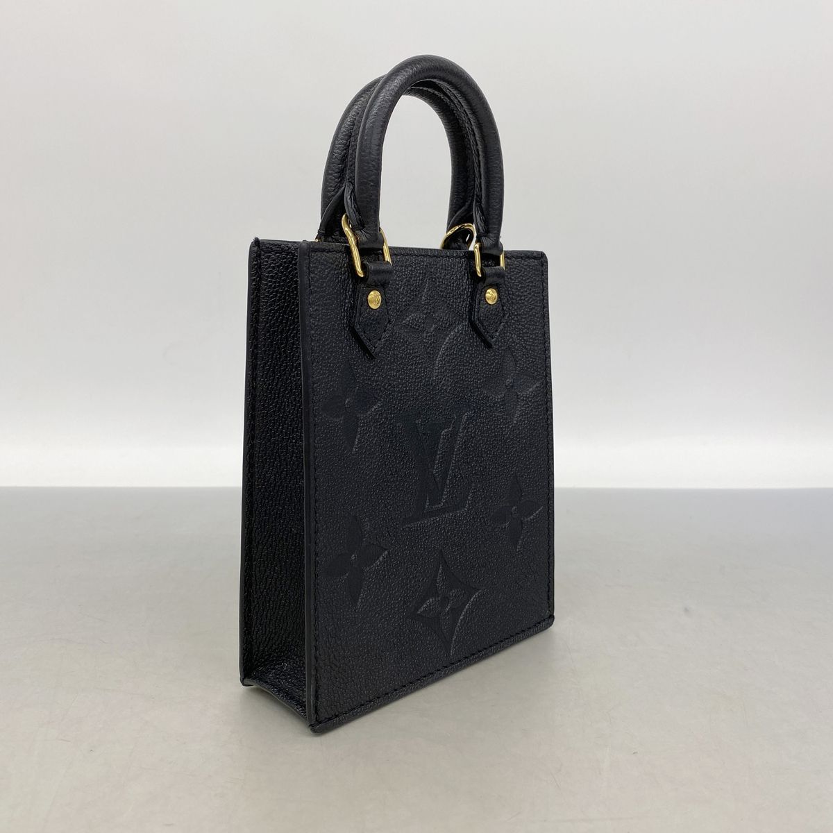 Louis Vuitton Handbag Monogram Empreinte Petite Sac Plat Noir 2-Way Bag — view 2