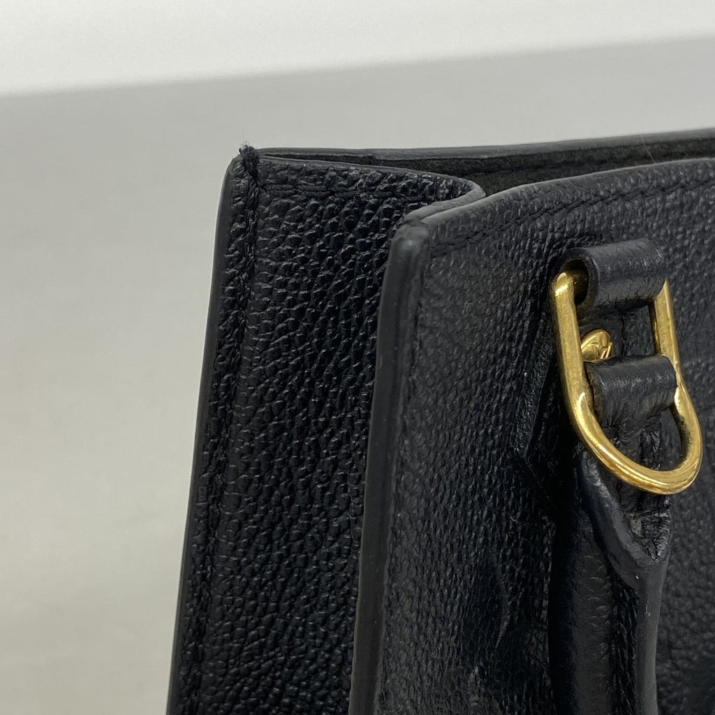 Louis Vuitton Handbag Monogram Empreinte Petite Sac Plat Noir 2-Way Bag — view 7