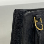 Louis Vuitton Handbag Monogram Empreinte Petite Sac Plat Noir 2-Way Bag — view 7