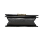 Chanel Shoulder Bag Boy Leather Black Silver — view 3