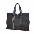Hermes Tote Bag Fourre Tout GM Canvas Black Silver