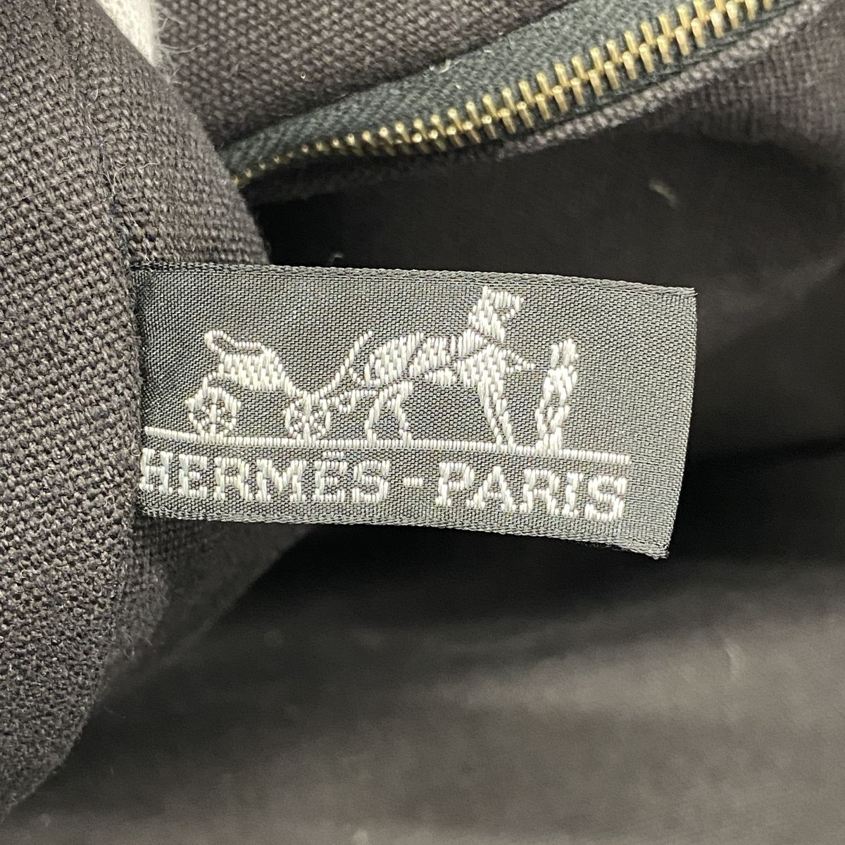 Hermes Tote Bag Fourre Tout GM Canvas Black Silver — view 5