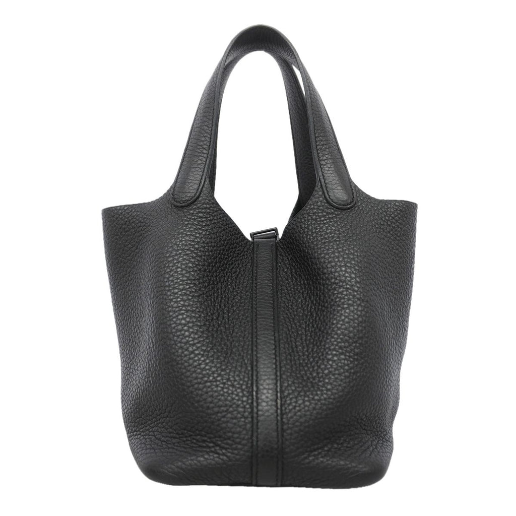 Hermes Handbag Picotin Lock PM Taurillon Clemence So Black — view 8