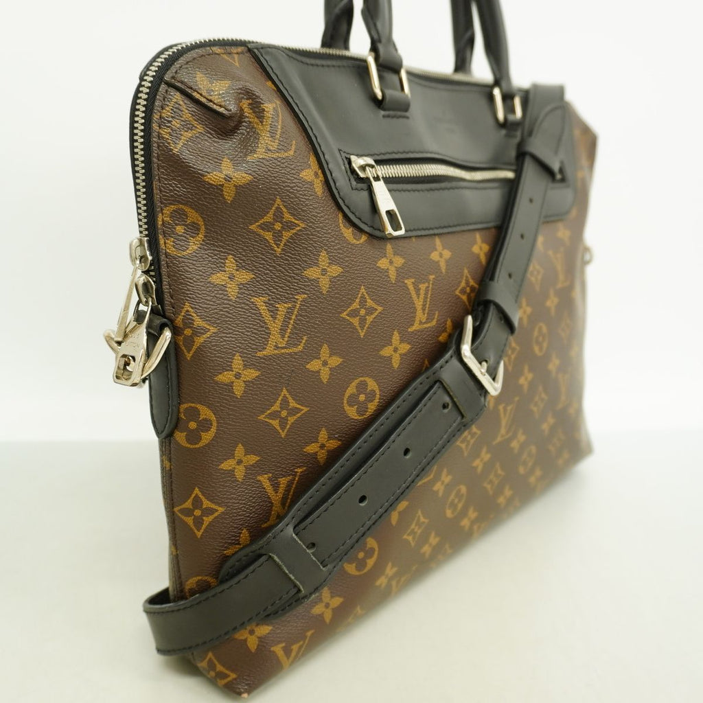 Louis Vuitton Business Bag Monogram Macassar Porte Documents Jour NM Brown — view 2
