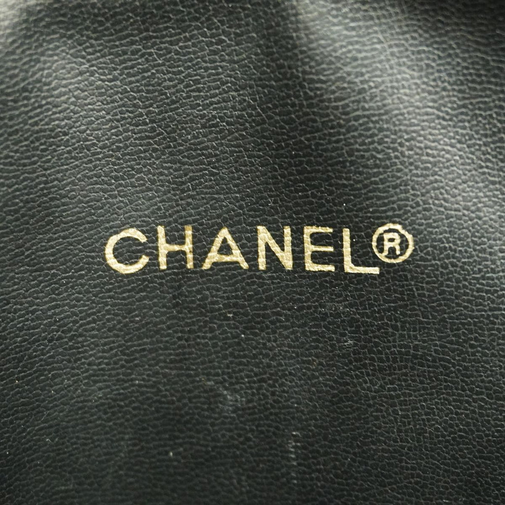 Chanel Shoulder Bag Quilted Lambskin Black Gold — view 5