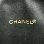 Chanel Shoulder Bag Quilted Lambskin Black Gold — view 5