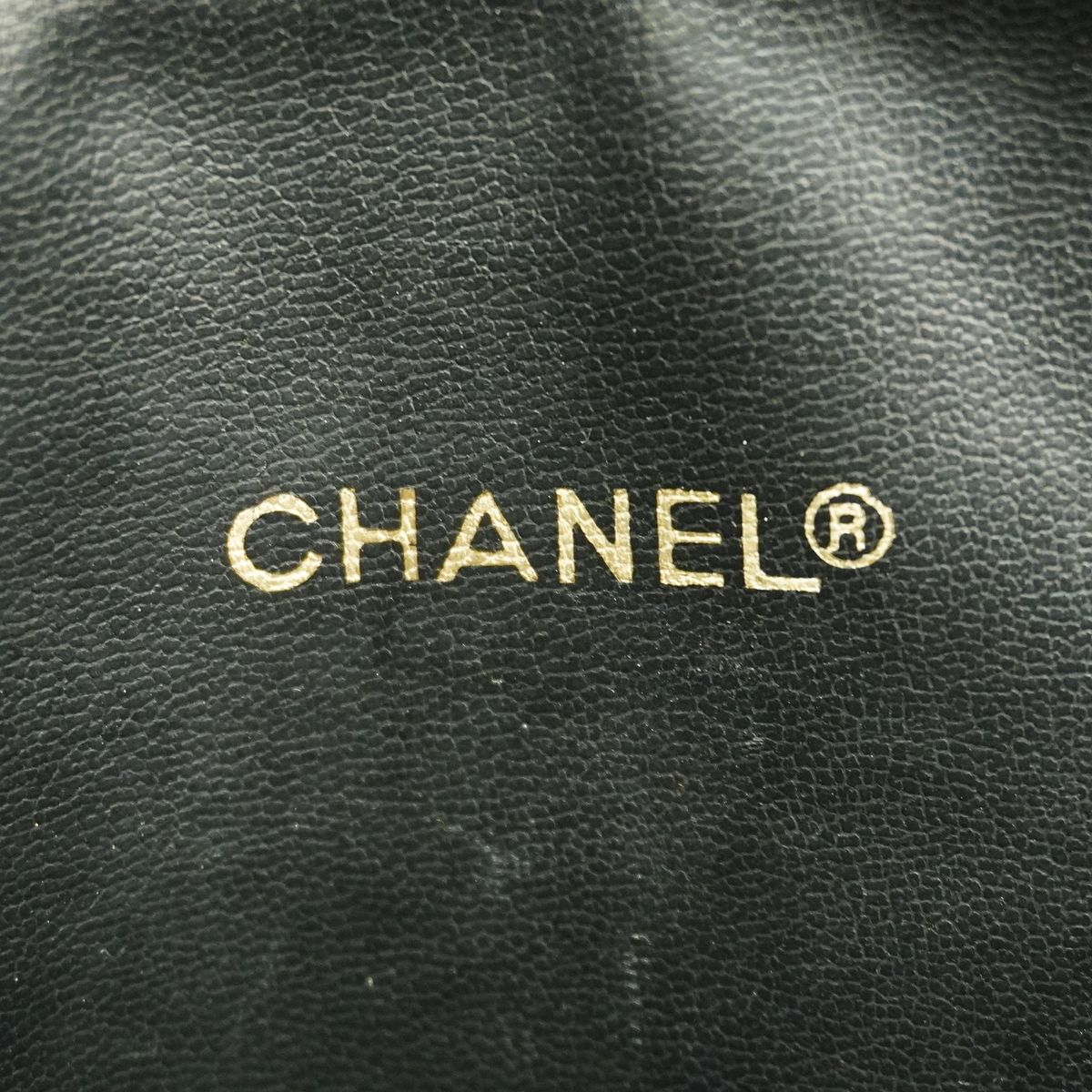 Chanel Shoulder Bag Quilted Lambskin Black Gold — view 5