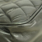 Chanel Shoulder Bag Quilted Lambskin Black Gold — view 6