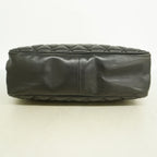 Chanel Shoulder Bag Quilted Lambskin Black Gold — view 3