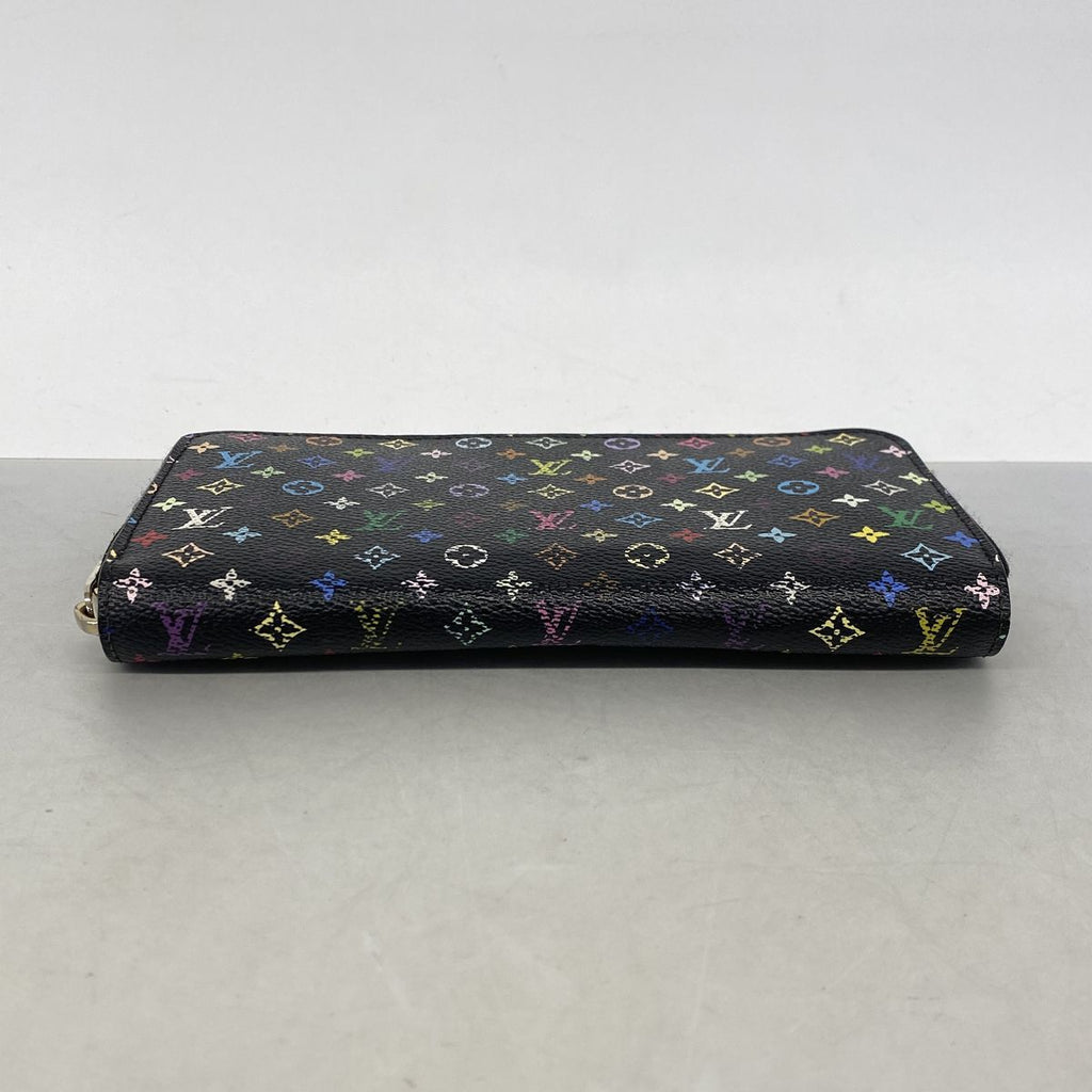 Louis Vuitton Wallet Monogram Multicolor Zippy Noir Violet — view 2