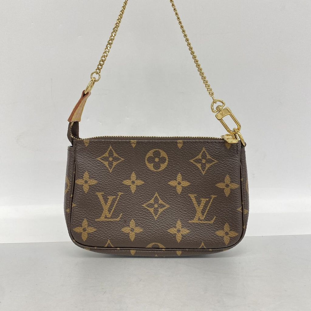 Louis Vuitton Pouch Monogram Mini Pochette Accessoires Brown — view 7