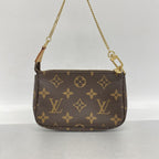 Louis Vuitton Pouch Monogram Mini Pochette Accessoires Brown — view 7