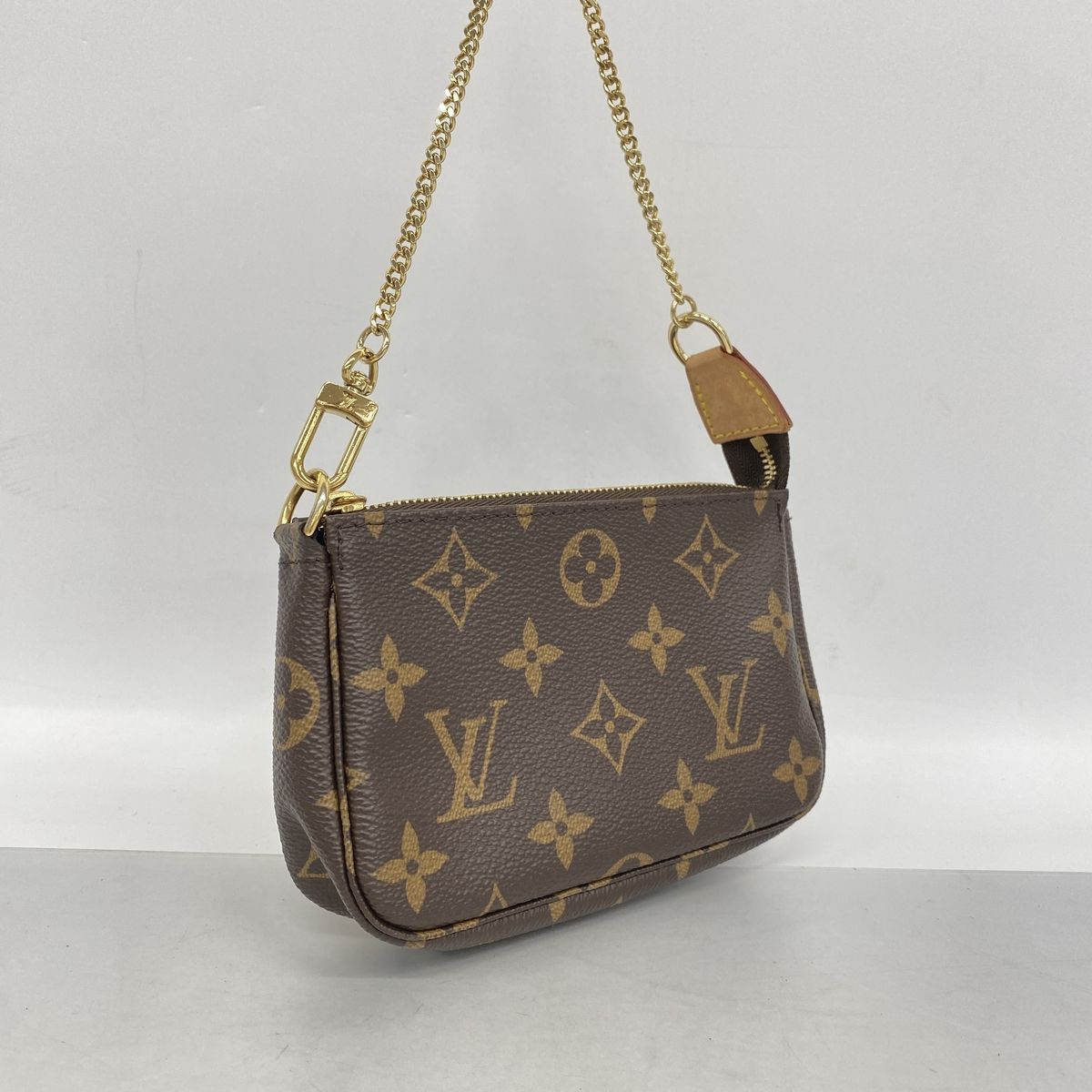 Louis Vuitton Pouch Monogram Mini Pochette Accessoires Brown — view 2