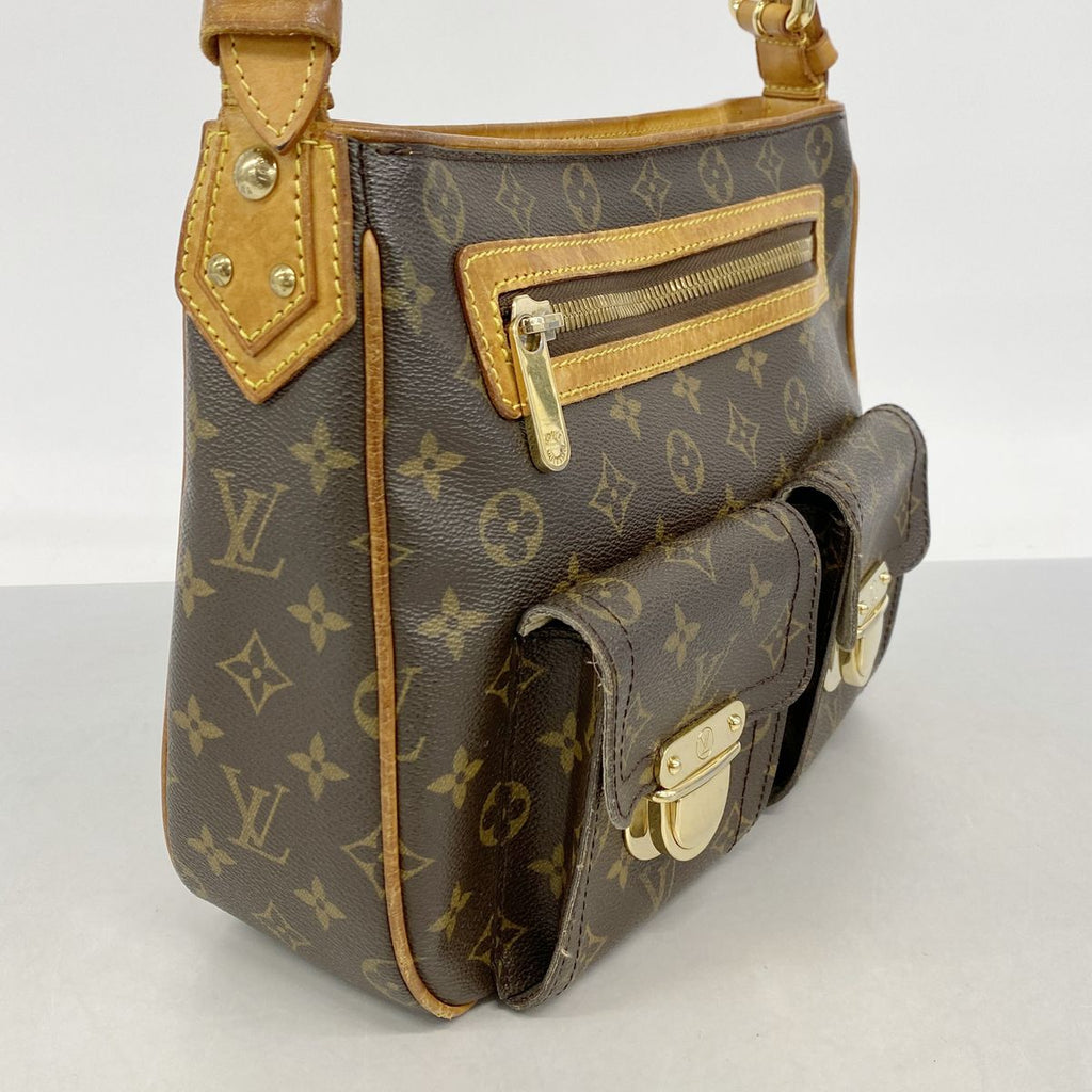 Louis Vuitton Shoulder Bag Monogram Hudson GM Brown — view 2