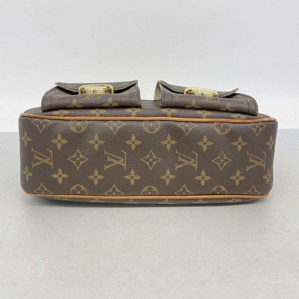 Louis Vuitton Shoulder Bag Monogram Hudson GM Brown — view 3