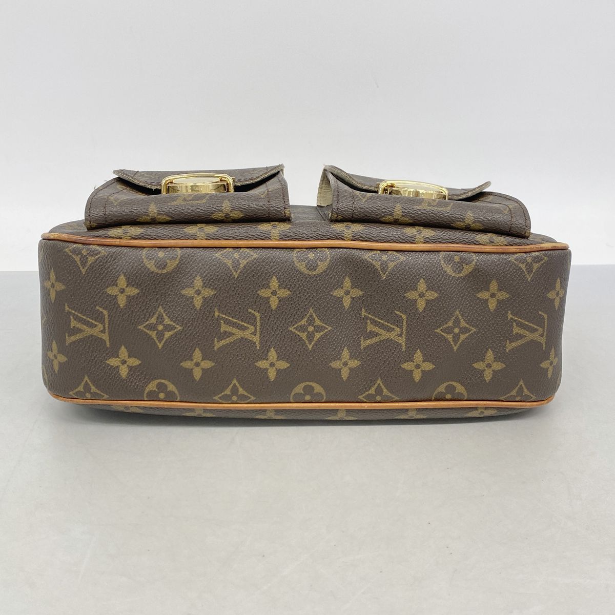 Louis Vuitton Shoulder Bag Monogram Hudson GM Brown — view 3