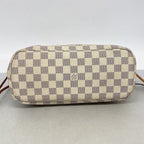 Louis Vuitton Tote Bag Damier Azur Neverfull PM White — view 3