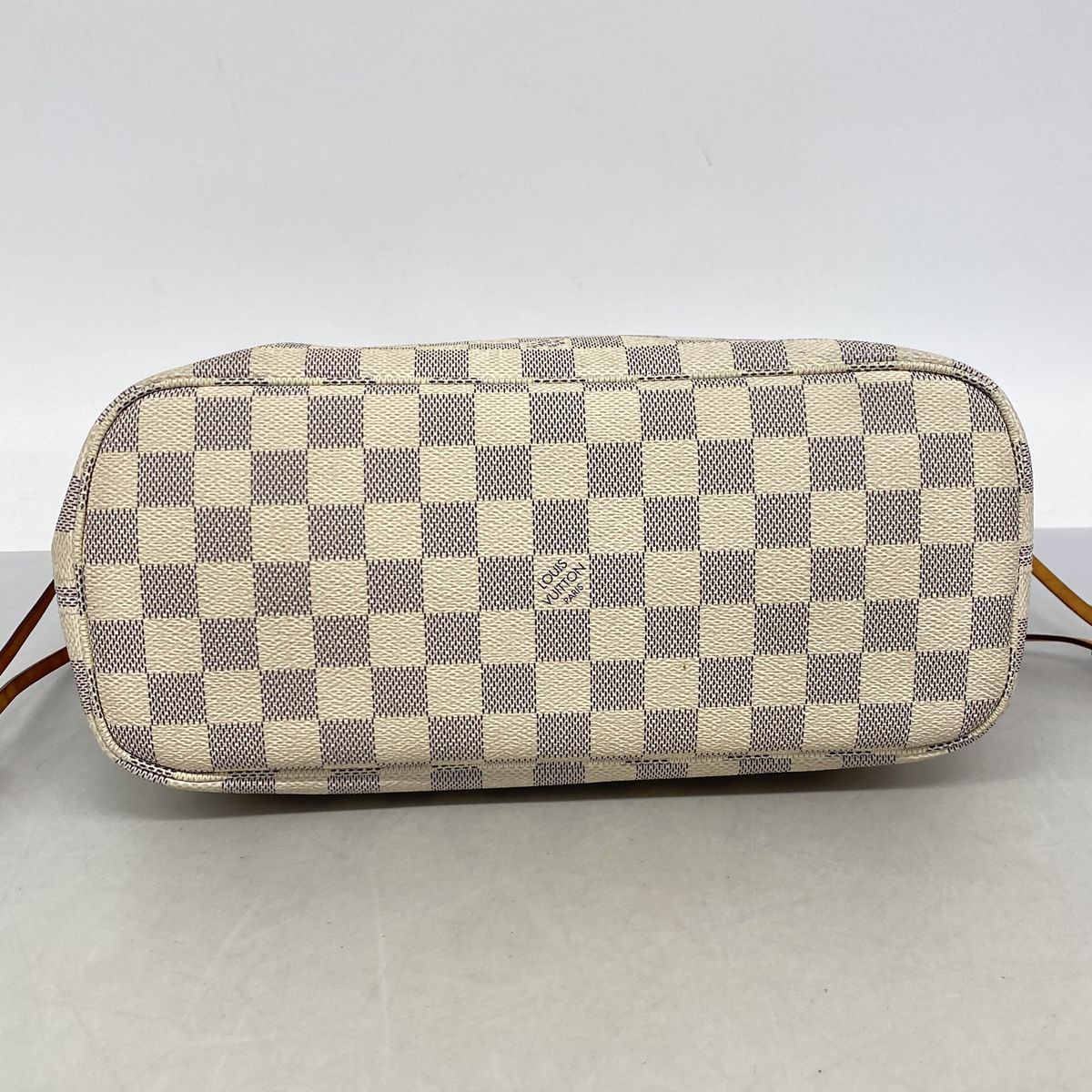 Louis Vuitton Tote Bag Damier Azur Neverfull PM White — view 3