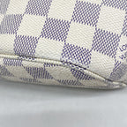 Louis Vuitton Tote Bag Damier Azur Neverfull PM White — view 8