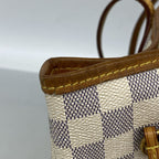 Louis Vuitton Tote Bag Damier Azur Neverfull MM White — view 7