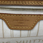 Louis Vuitton Tote Bag Damier Azur Neverfull MM White — view 5