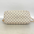 Louis Vuitton Tote Bag Damier Azur Neverfull MM White — view 3