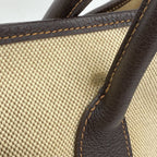 Hermes Tote Bag Garden Party PM Toile H Brown Silver — view 8