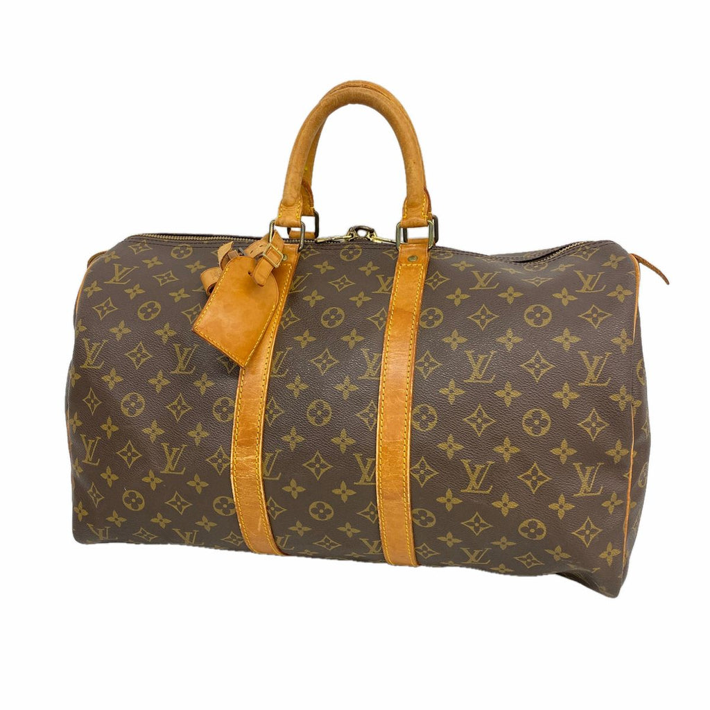 Louis Vuitton Boston Bag Monogram Keepall 45 Brown