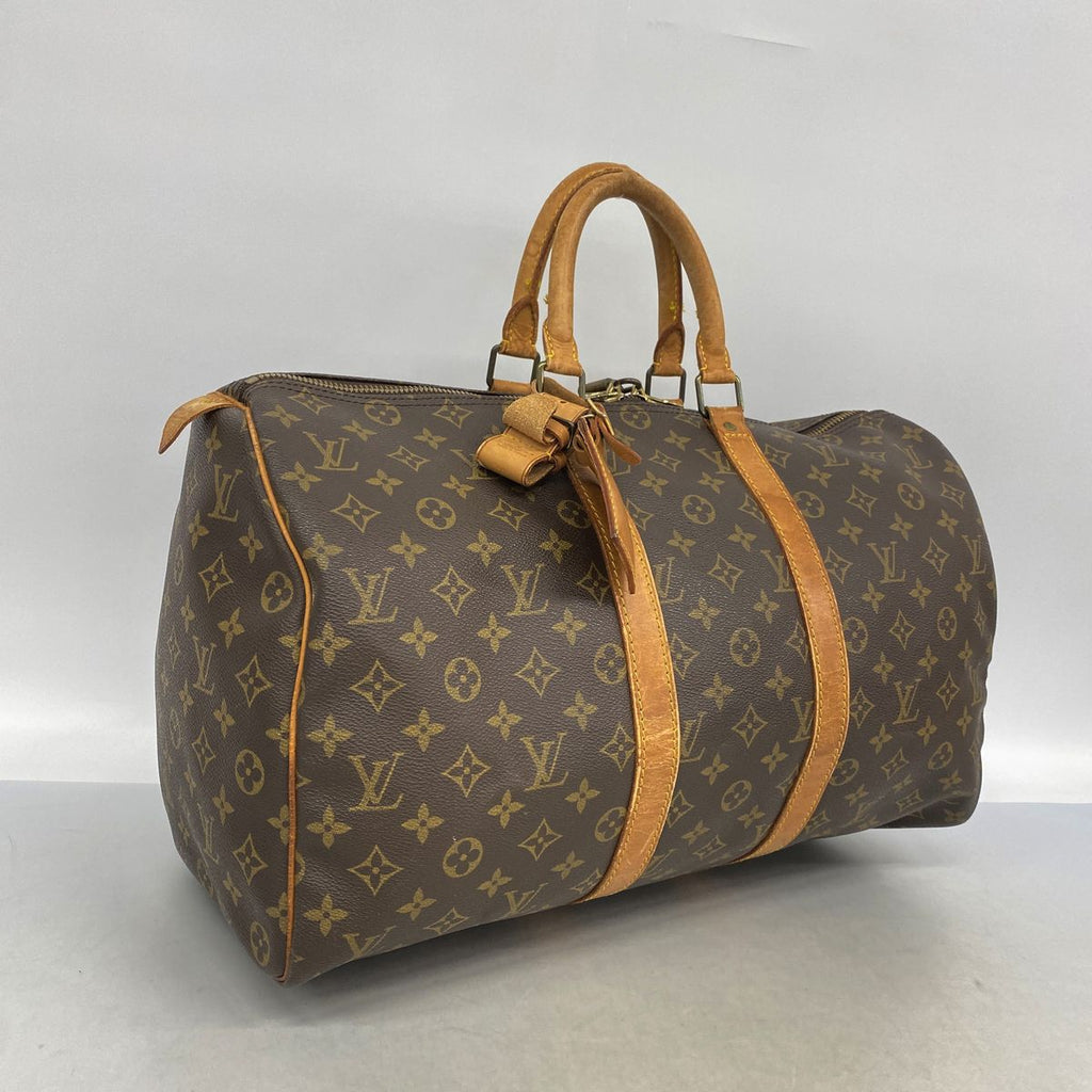 Louis Vuitton Boston Bag Monogram Keepall 45 Brown — view 2