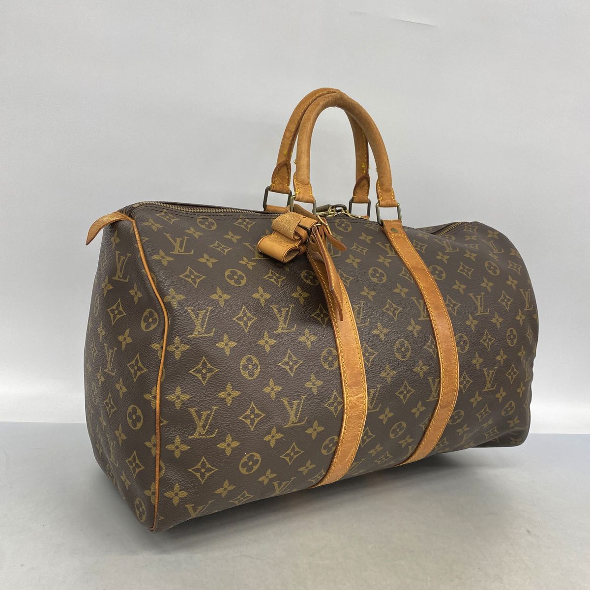 Louis Vuitton Boston Bag Monogram Keepall 45 Brown — view 2