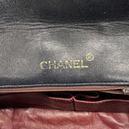 Chanel Shoulder Bag Quilted Lambskin Black Gold — view 5