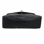 Chanel Shoulder Bag Quilted Lambskin Black Gold — view 3