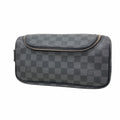 Louis Vuitton Clutch Damier Graphite Toilet Pouch Black Gray