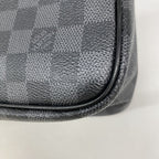 Louis Vuitton Clutch Damier Graphite Toilet Pouch Black Gray — view 7