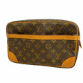 Louis Vuitton Clutch Monogram Compiegne 28 Brown