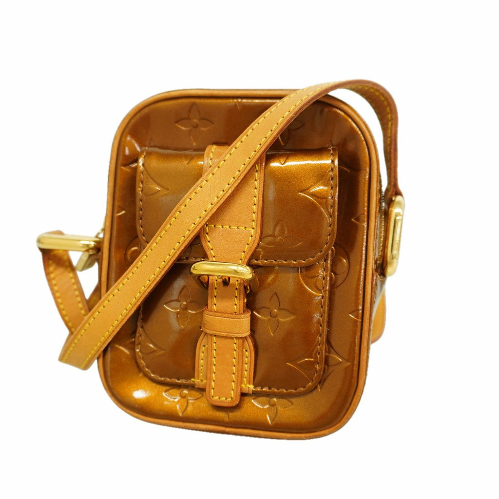 Louis Vuitton Shoulder Bag Vernis Christie PM Bronze