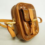 Louis Vuitton Shoulder Bag Vernis Christie PM Bronze — view 2